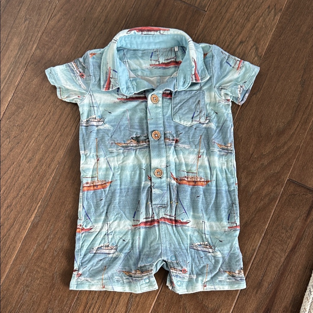 Posh Peanut Sailboat Romper